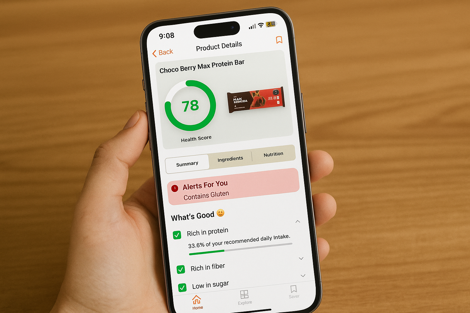 Detailed nutrition insights and health recommendations